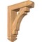 Ekena Millwork Merced Arts and Crafts Smooth Bracket w/ Offset Brace, Western Red Cedar, 5 1/2"W x 20"D x 24"H BKT0604X20X24MRC03SWR - alternate 1